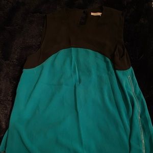RACHEL Rachel Roy Medium M Black & Green Top
